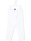 Fay Kids' Slim Fit Chinos In White