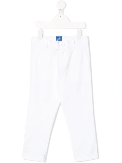 Fay Kids' Slim Fit Chinos In White