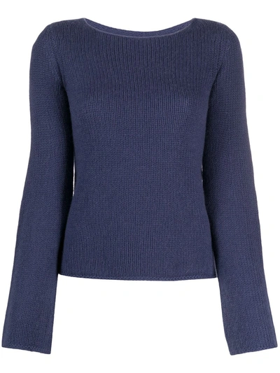 Vince Cashmere Long-sleeve Jumper In Blue