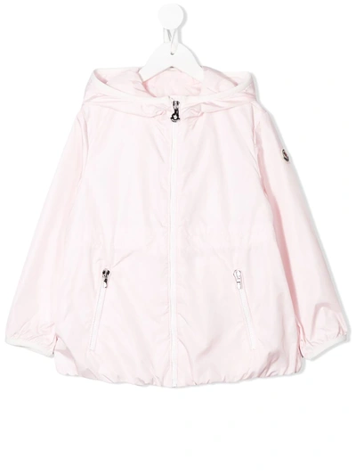 Moncler Kids' Eau Hooded Jacket In Pink