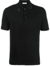 Givenchy Ring And Stud Polo Shirt In Black