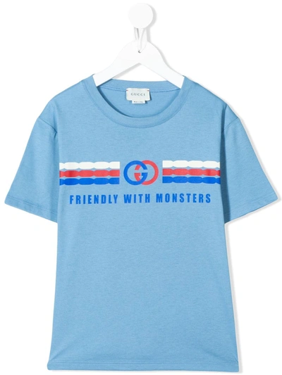 Gucci Kids' Little Boy's & Boy's Graphic T-shirt In Serenity
