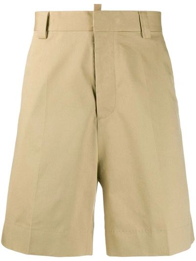 Dsquared2 Tailored Burmuda Shorts In Neutrals