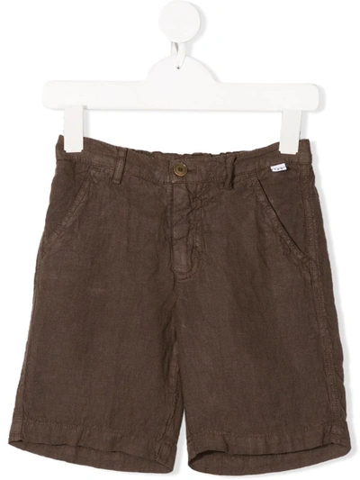 Il Gufo Kids' Plain Chino Trousers In Brown