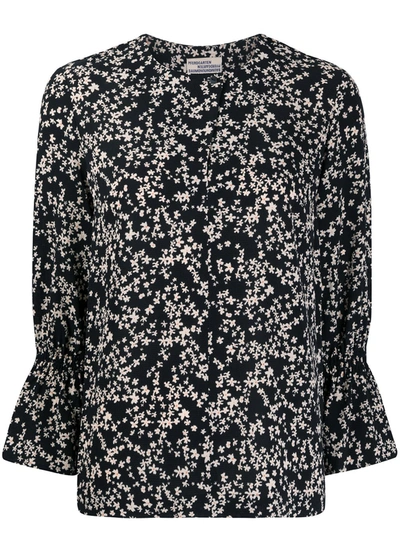 Baum Und Pferdgarten Ditsy Floral Print Blouse In Black