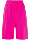 Jejia Shorts W/pences Elastic Waist In Pink