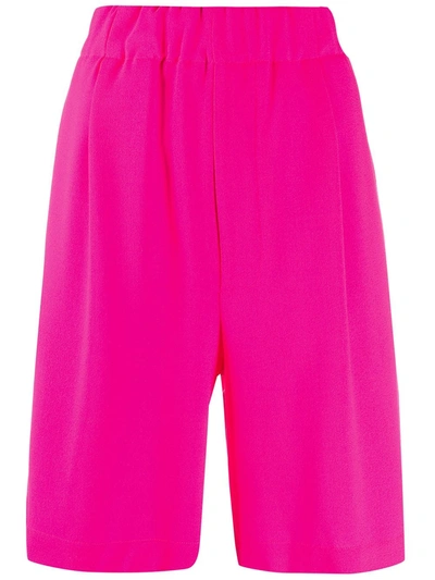 Jejia Shorts W/pences Elastic Waist In Pink