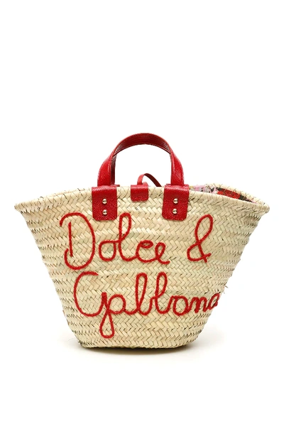 Dolce & Gabbana Kendra Coffa Bag In Beige,red