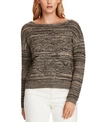 Vince Camuto Popcorn Stitch Cotton Sweater In Rich Black