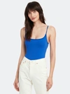 Free People Basique Strappy Sleeveless Bodysuit In Royal