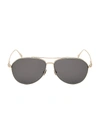 Tom Ford Cyrus 62mm Aviator Sunglasses In Shiny Rose