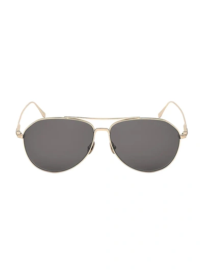 Tom Ford Cyrus 62mm Aviator Sunglasses In Shiny Rose