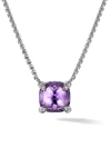 David Yurman Women's Châtelaine Pendant Necklace With Gemstone & Diamonds In Amethyst