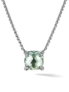 David Yurman Women's Châtelaine Pendant Necklace With Gemstone & Diamonds In Prasiolite