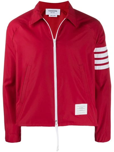 Thom Browne 4-bar Detail Jacket In Red