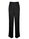 Balmain Monogram Embossed Wide-leg Sweatpants In Noir