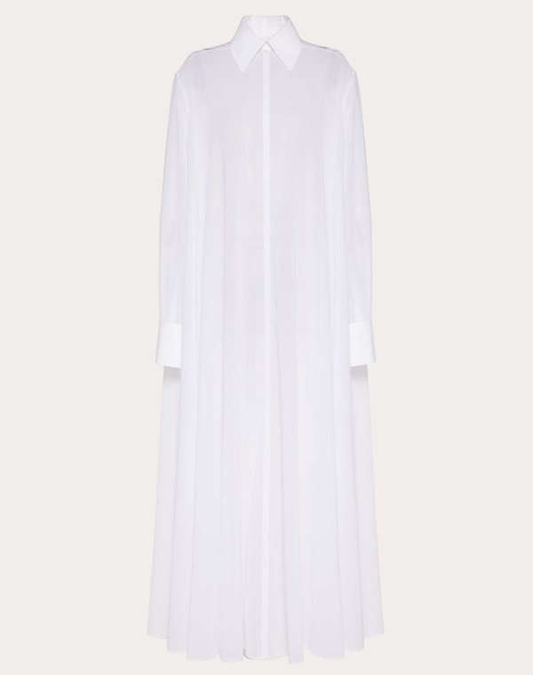 white cotton shirt dress