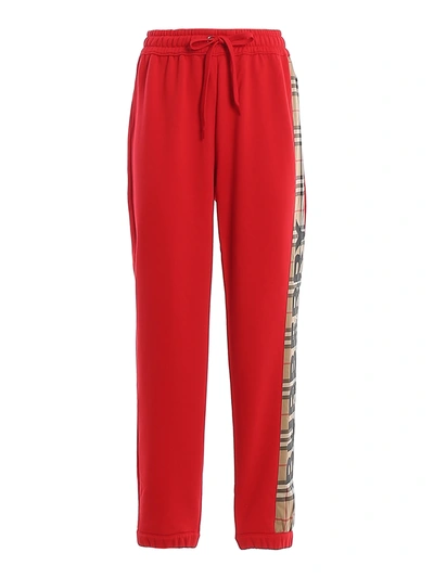 Burberry Raine Jogging Trousers In Red
