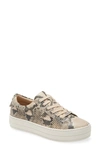 Jslides Hippie Platform Sneaker In Natural Multicolor Leather