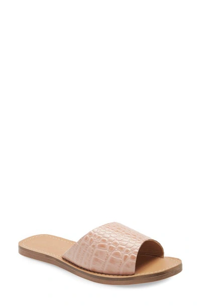 Matisse Sage Slide Sandal In Pink Leather