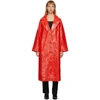 Stand Studio Lexie Faux Patent-leather Coat In Red