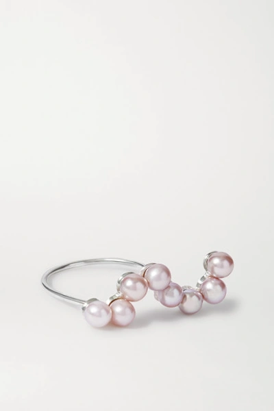Pernille Lauridsen Curves 8 Silver Pearl Ring