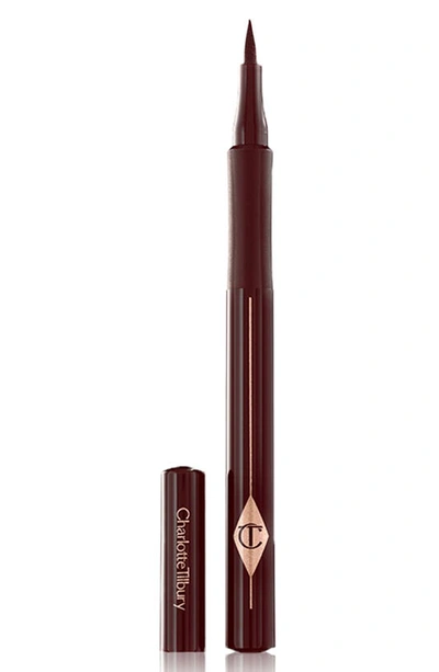 Charlotte Tilbury The Feline Flick Quick Fine Line Eyeliner Pen In Brown