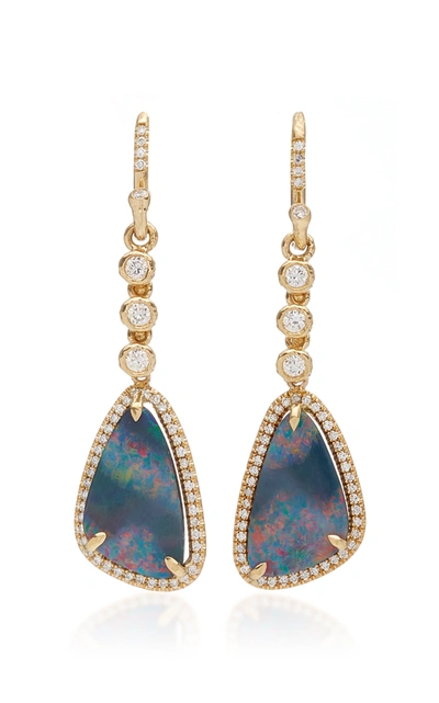 Octavia Elizabeth Women's Petite Boulder Opal Earring In Gold
