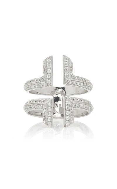 Ralph Masri Women's 18k White Gold Diamond Ring
