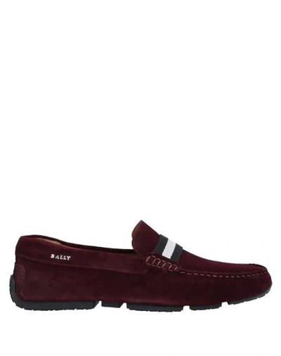 Bally Loafers In Deep Purple