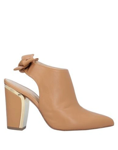 Space Style Concept Mules In Light Brown