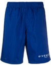 Givenchy Logo-print Technical Swim Shorts In Royal Blue