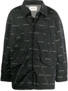 Fear Of God All Over Print Nylon Field Jacket In Black
