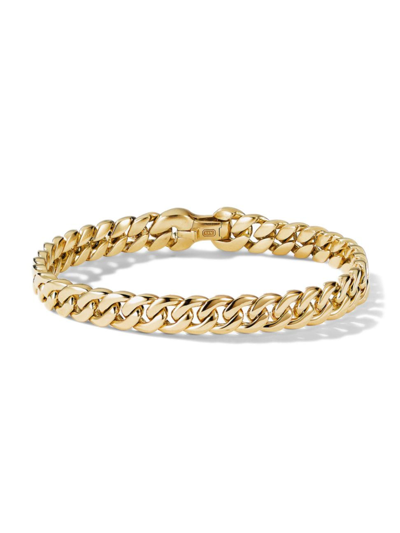 David Yurman Men's Curb Chain Bracelet In 18k Yellow Gold