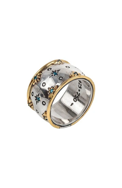 Konstantino Astria Blue Spinel Stardust Band Ring