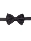 Emporio Armani Jacquard Silk-blend Bow Tie In Black