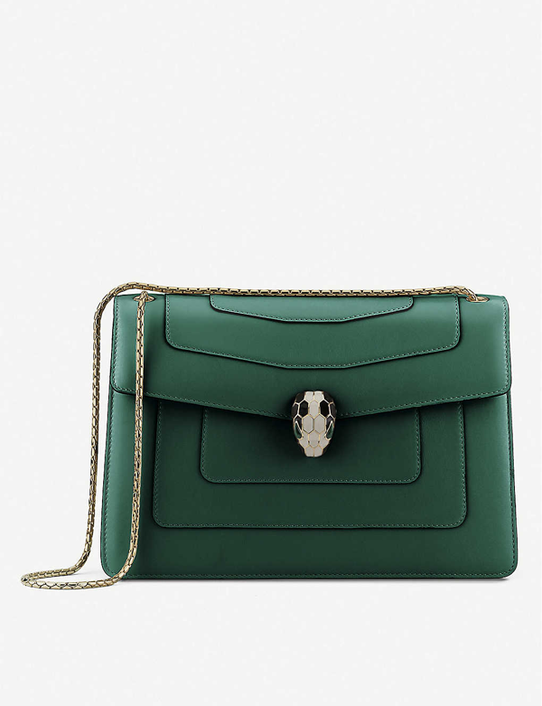 bulgari emerald green bag