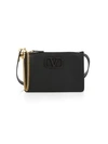 Valentino Garavani Vsling Leather Crossbody Pouch In Black