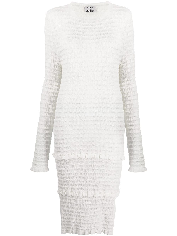 acne studios white dress