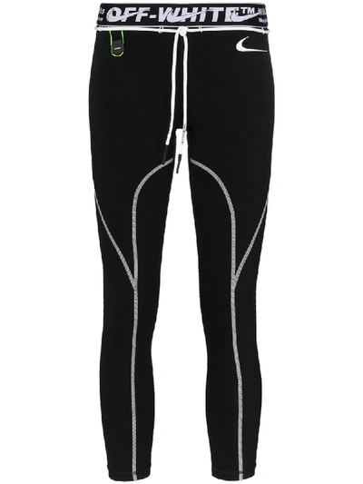 Nike Off-white W Nrg Ru Pro Tight Leggings In Black
