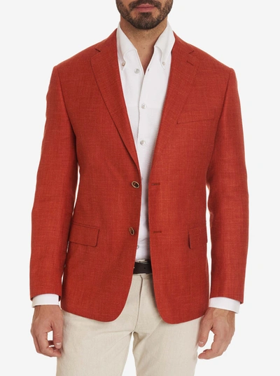 Robert Graham Textured Blazer In Orange