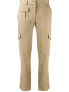 Dolce & Gabbana Stretch-cotton Twill Slim-leg Pants In Beige