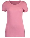 L Agence Wild Rose Cory Scoop Neck Tee In Wildrose