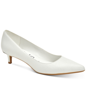 Calvin Klein Women's Gabrianna Pointed Toe Pumps Women's Shoes In White |  ModeSens