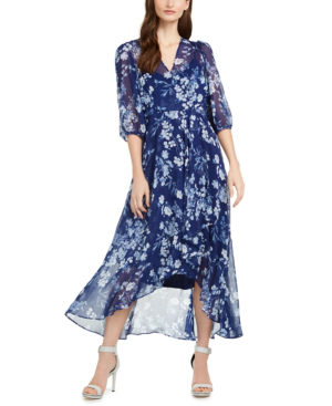 macys navy floral dress