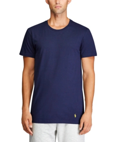 Polo Ralph Lauren Men's Cotton Jersey Sleep Shirt In Cruise Navy