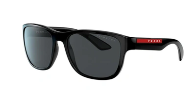 Prada Grey Square Mens Sunglasses Ps 01us Dg05s0 55 In Polar Grey
