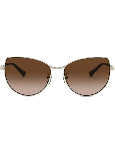 Michael Kors La Paz Geometric Sunglasses In Brown Gradient Dark Brown