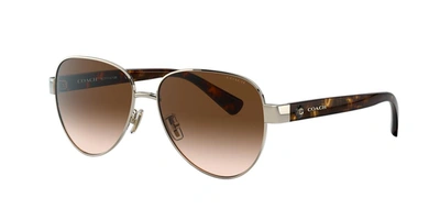 Coach Woman Sunglass Hc7111 L1128 In Brown Gradient