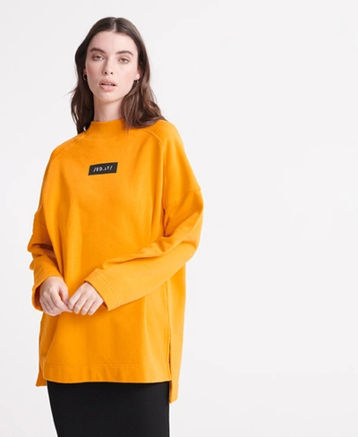Superdry Edit Oversized Sweatshirt In Yellow